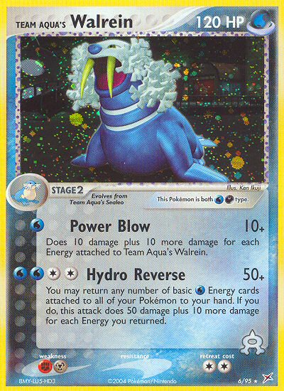 Team Aqua's Walrein 006  - Holofoil Team Magma vs Team Aqua - Holo Rare
