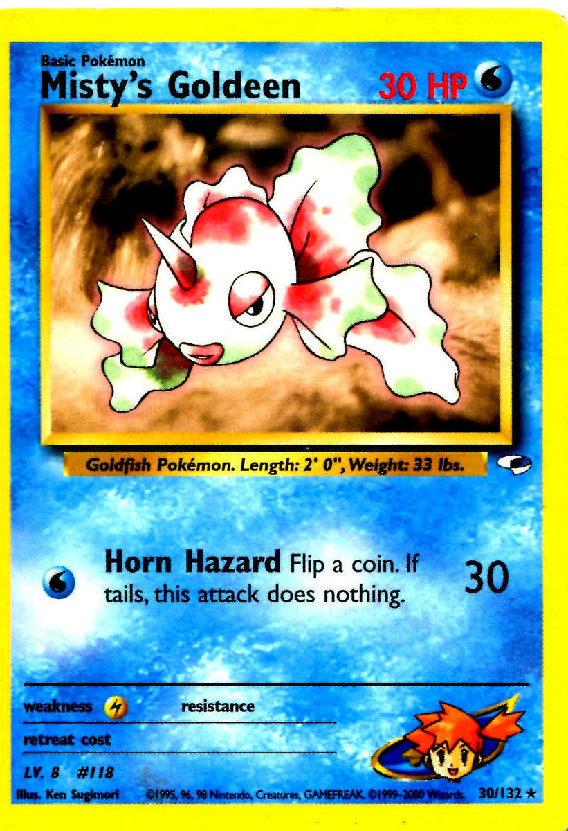 Misty's Goldeen (30) 030  - Unlimited Gym Heroes - Rare