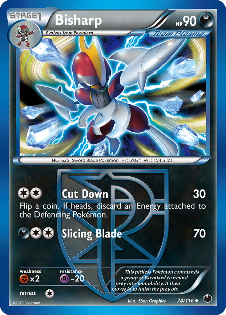 Bisharp (Team Plasma) (74)  Plasma Freeze - Uncommon