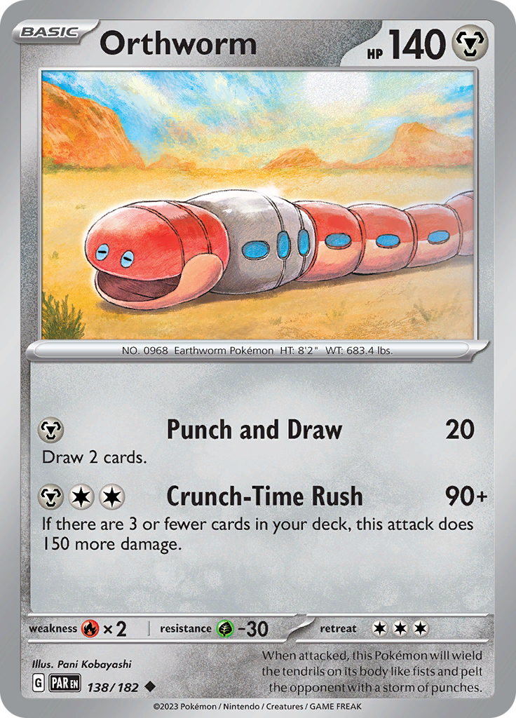 Orthworm 138  SV04 Paradox Rift - Uncommon