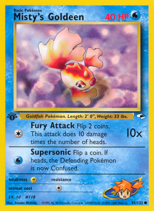 Misty's Goldeen (85) 085  - 1st Edition Gym Heroes - Common