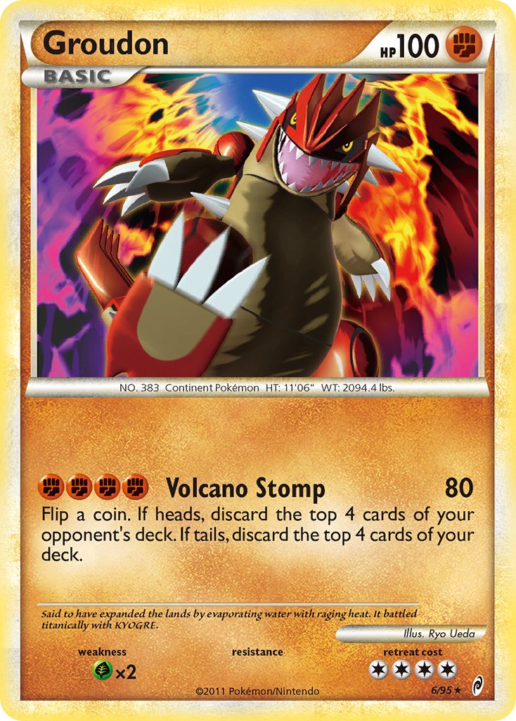 Groudon - 6/95 (Call of Legends)/095  Deck Exclusives - Rare