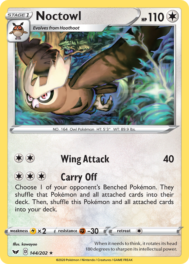 Noctowl/202  SWSH01 Sword & Shield Base Set - Rare