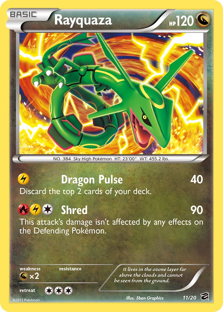Rayquaza - 11/20 (Dragon Vault)/20  - Holofoil Blister Exclusives - Promo
