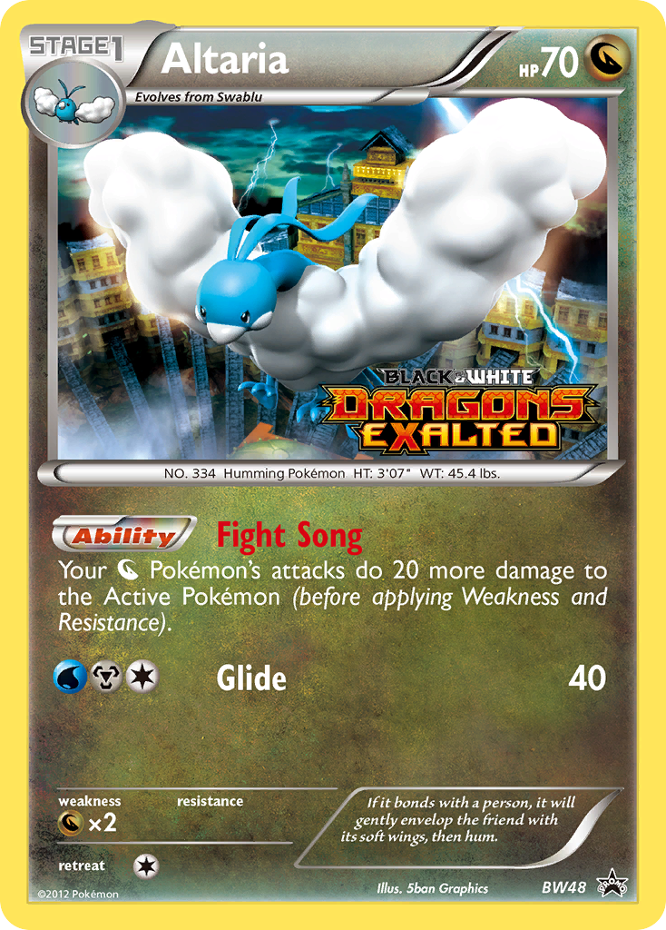 Altaria - BW48 (Prerelease)  - Holofoil Black and White Promos - Promo