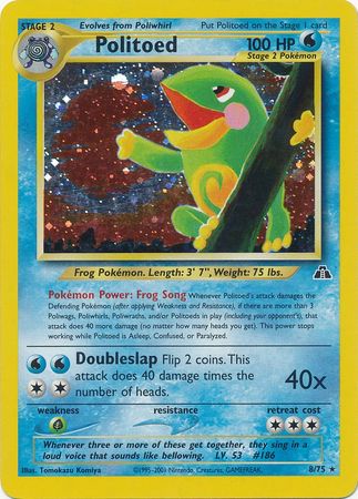Politoed (8)/75  Neo Discovery - Holo Rare