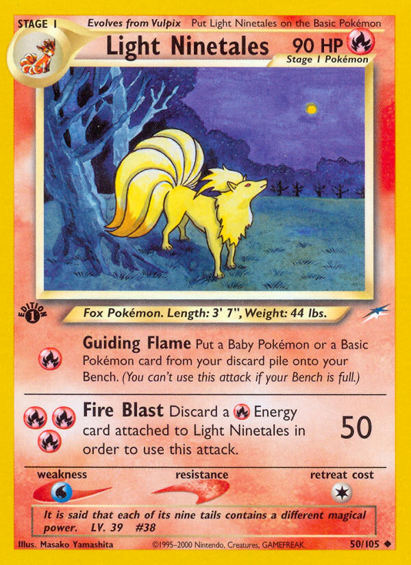 Light Ninetales 050  - 1st Edition Neo Destiny - Uncommon