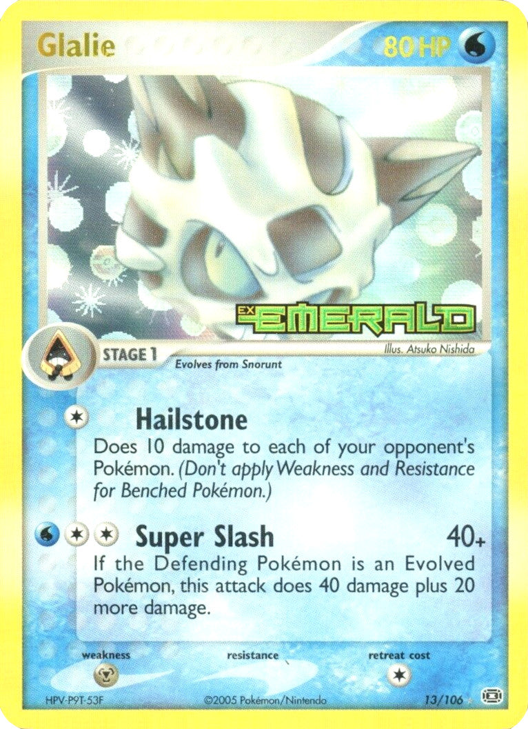 Glalie  - Reverse Holofoil Emerald - Rare