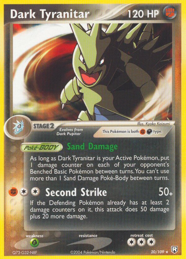 Dark Tyranitar - 20/109 (EX Team Rocket Returns)/109  - Holofoil Deck Exclusives - Holo Rare