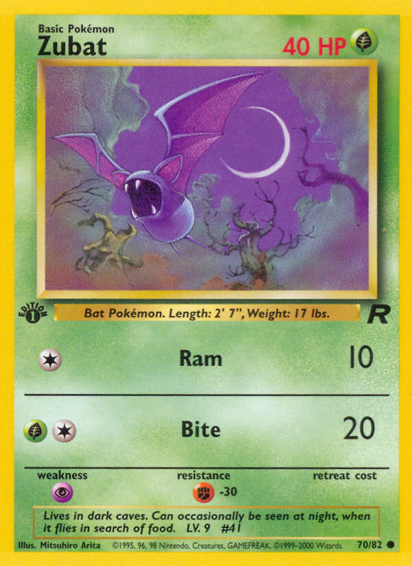 Zubat 070  - 1st Edition Team Rocket - Common