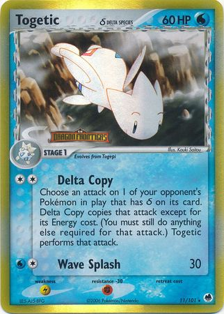 Togetic (Delta Species)/101  - Reverse Holofoil Dragon Frontiers - Holo Rare