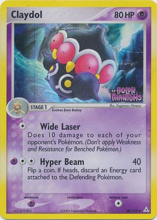 Claydol 038/110  - Reverse Holofoil Holon Phantoms - Uncommon