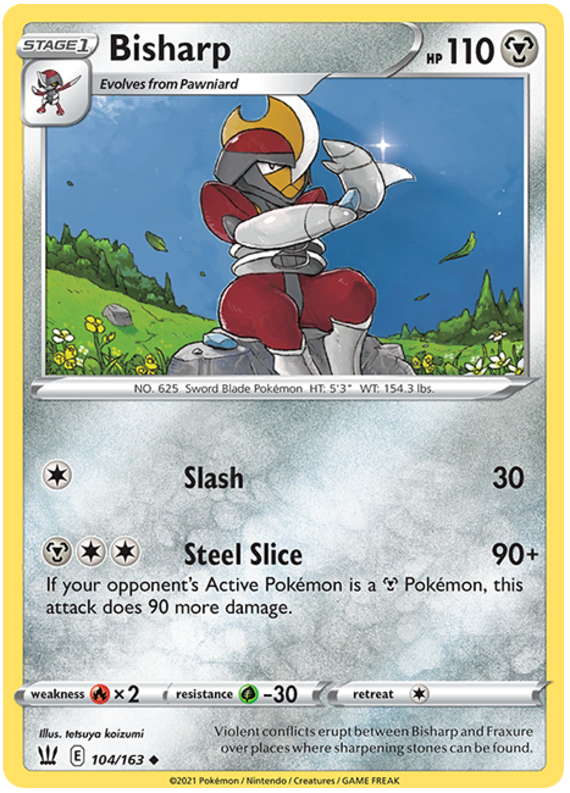 Bisharp 104  SWSH05 Battle Styles - Uncommon