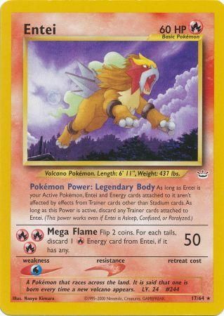 Entei (17) 017  - Unlimited Neo Revelation - Rare