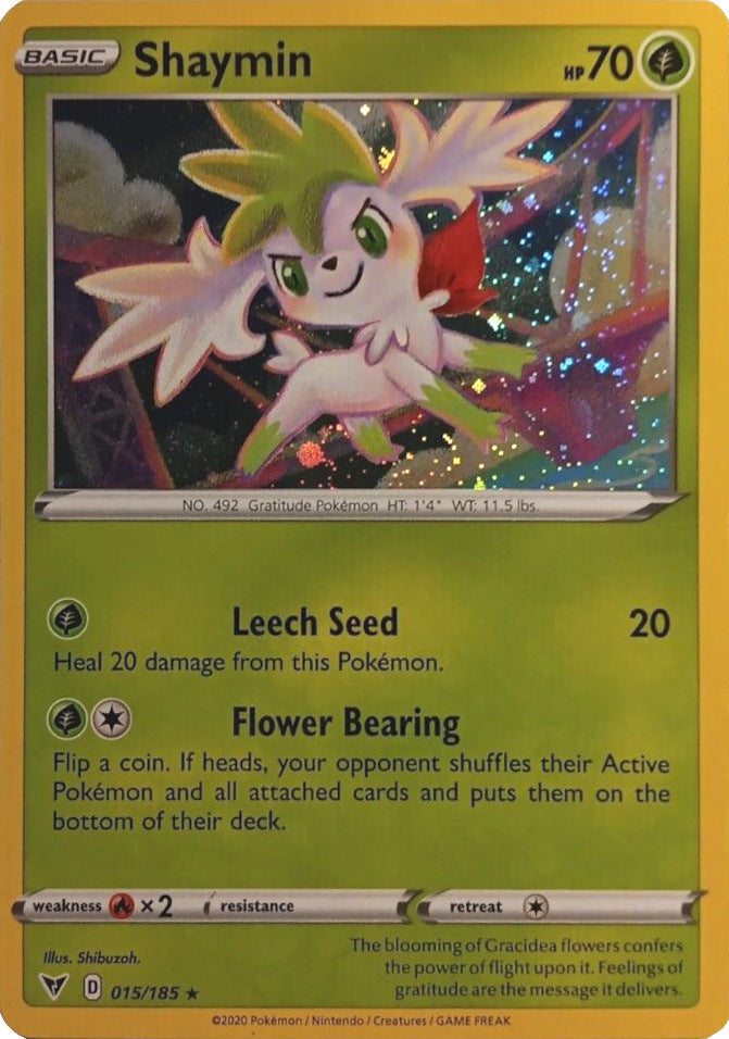 Shaymin 015/185  - Holofoil Miscellaneous Cards & Products - Holo Rare