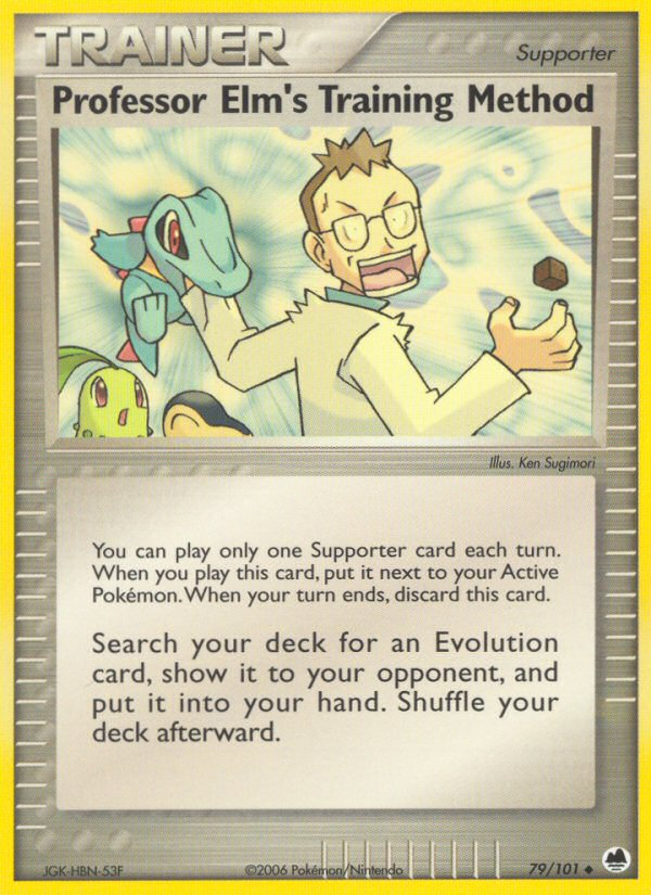 Professor Elm's Training Method 079  Dragon Frontiers - Uncommon