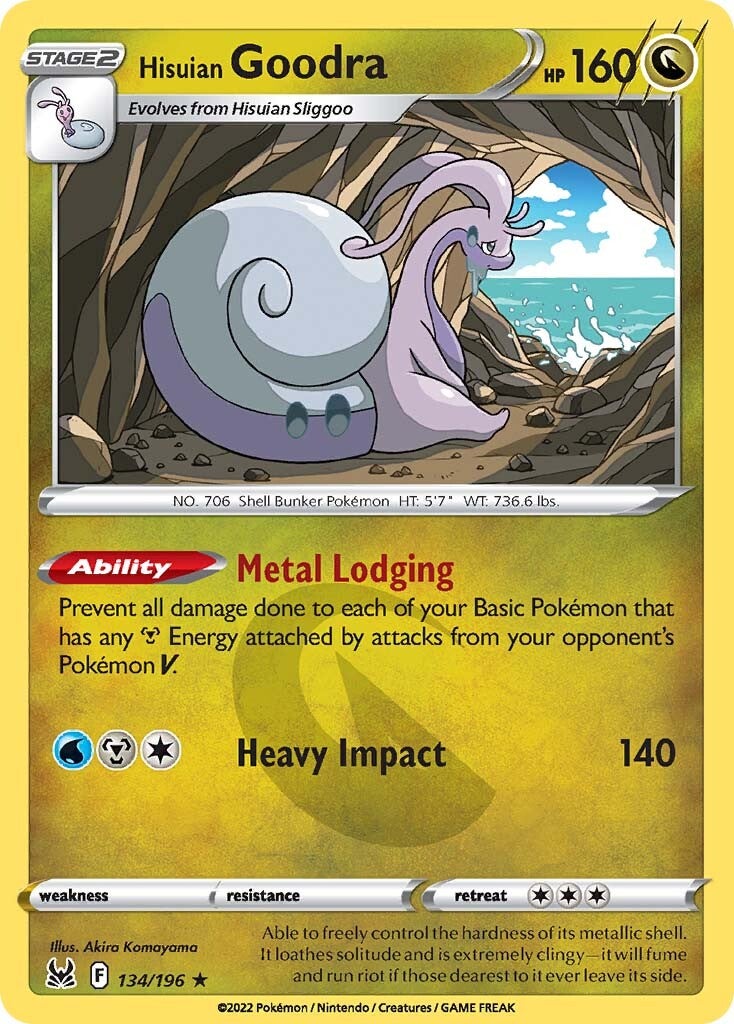 Hisuian Goodra 134  - Holofoil SWSH11 Lost Origin - Holo Rare