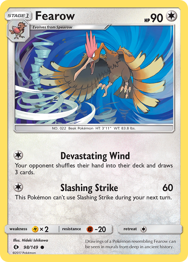 Fearow 098  SM Base Set - Common