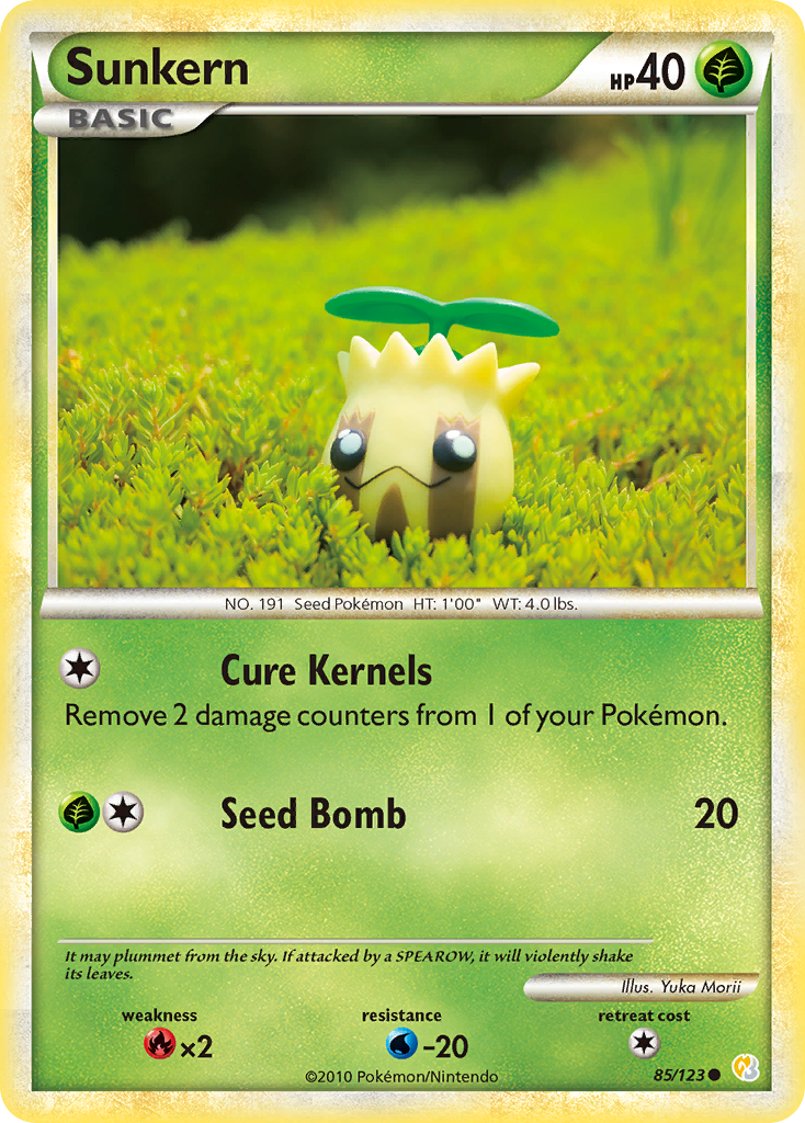 Sunkern 085  HeartGold SoulSilver - Common