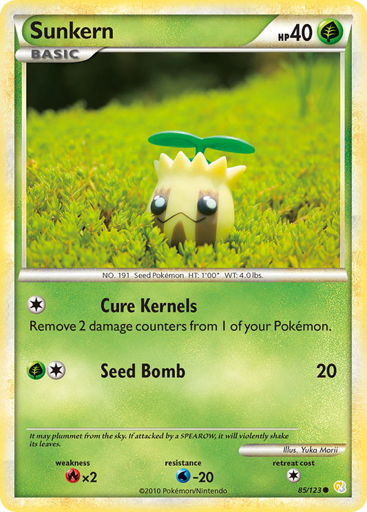 Sunkern 085  HeartGold SoulSilver - Common