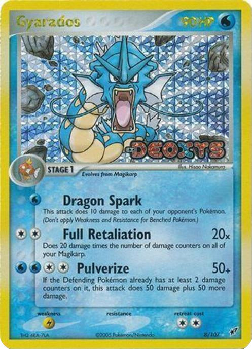 Gyarados  - Reverse Holofoil Deoxys - Holo Rare
