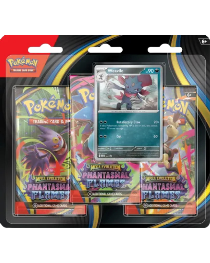 Phantasmal Flames 3 Pack Blister [Weavile]