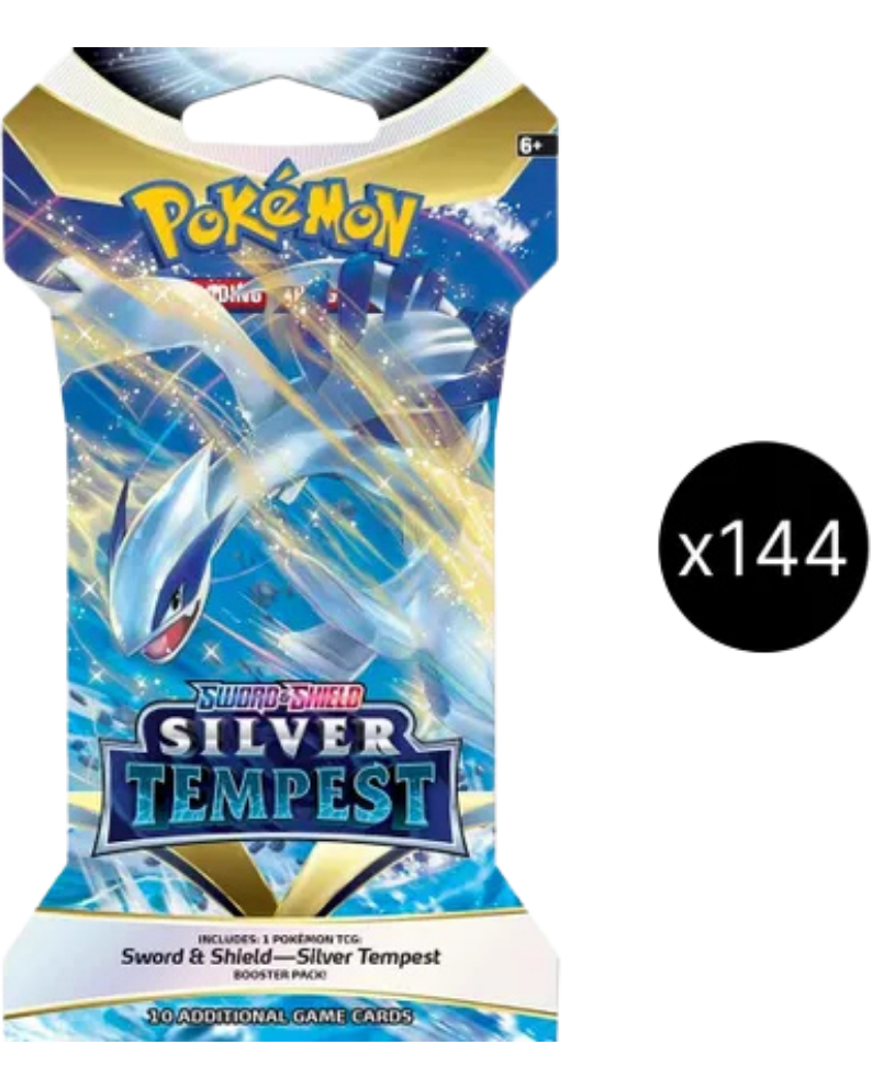 Silver Tempest Sleeved Booster Pack Case