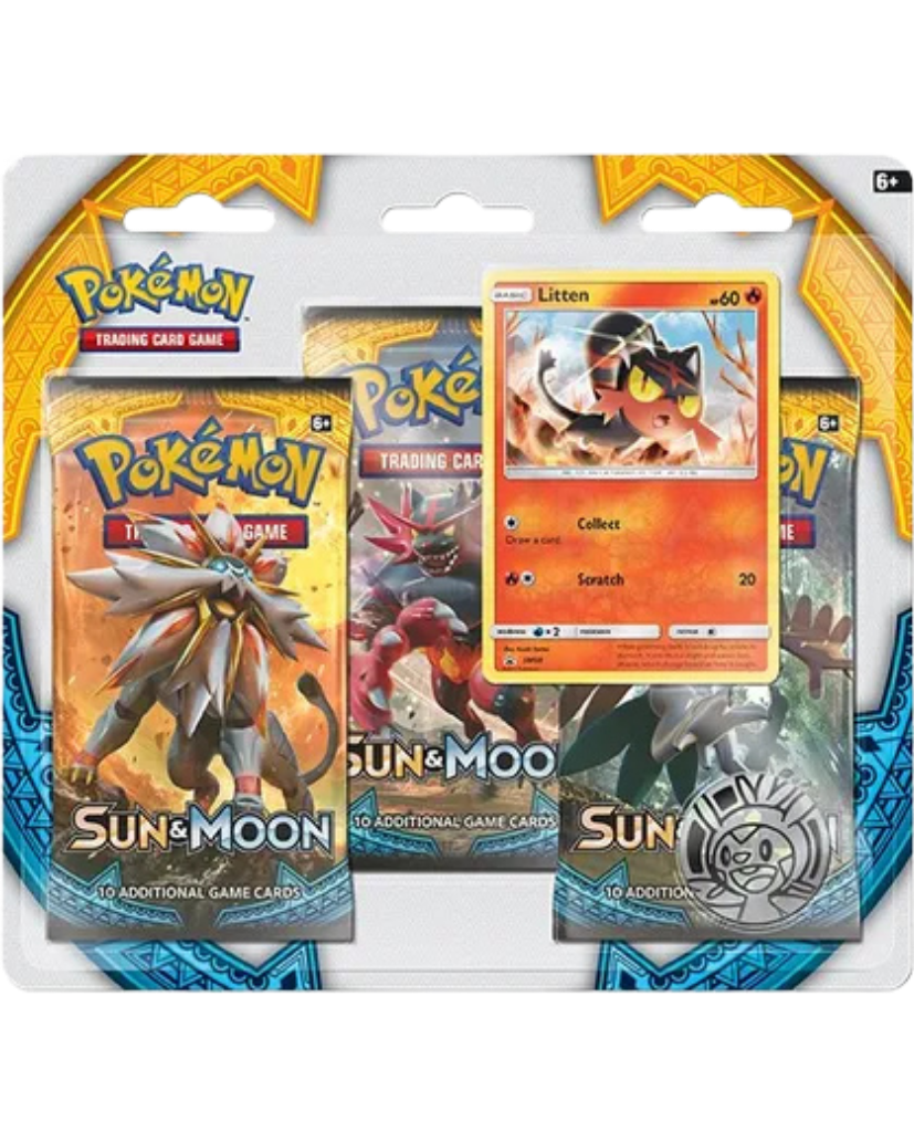 Sun & Moon Base Set 3 Pack Blister [Litten]