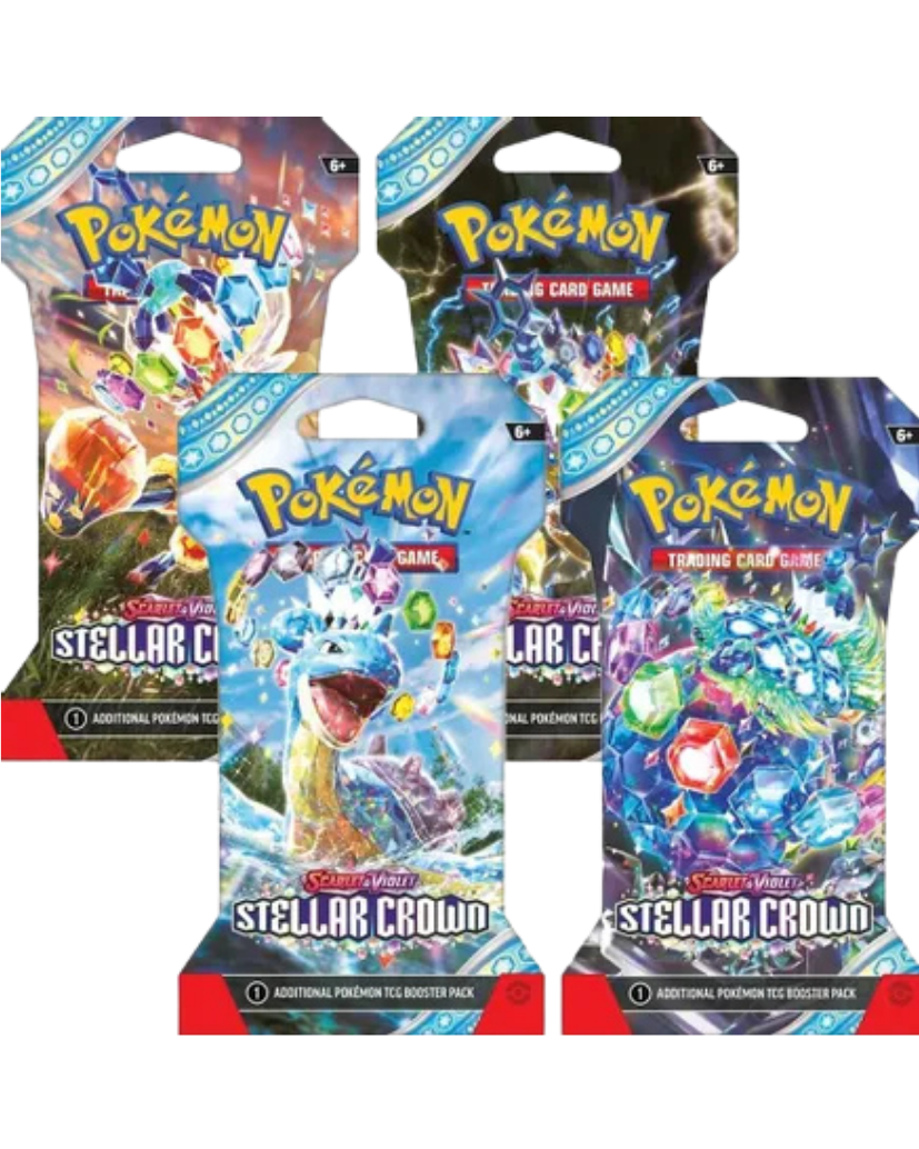 Stellar Crown Sleeved Booster Pack Art Bundle [Set of 4]