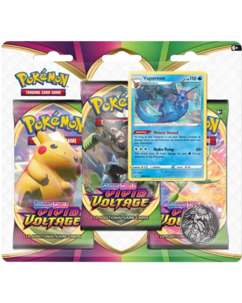 Vivid Voltage 3 Pack Blister [Vaporeon]