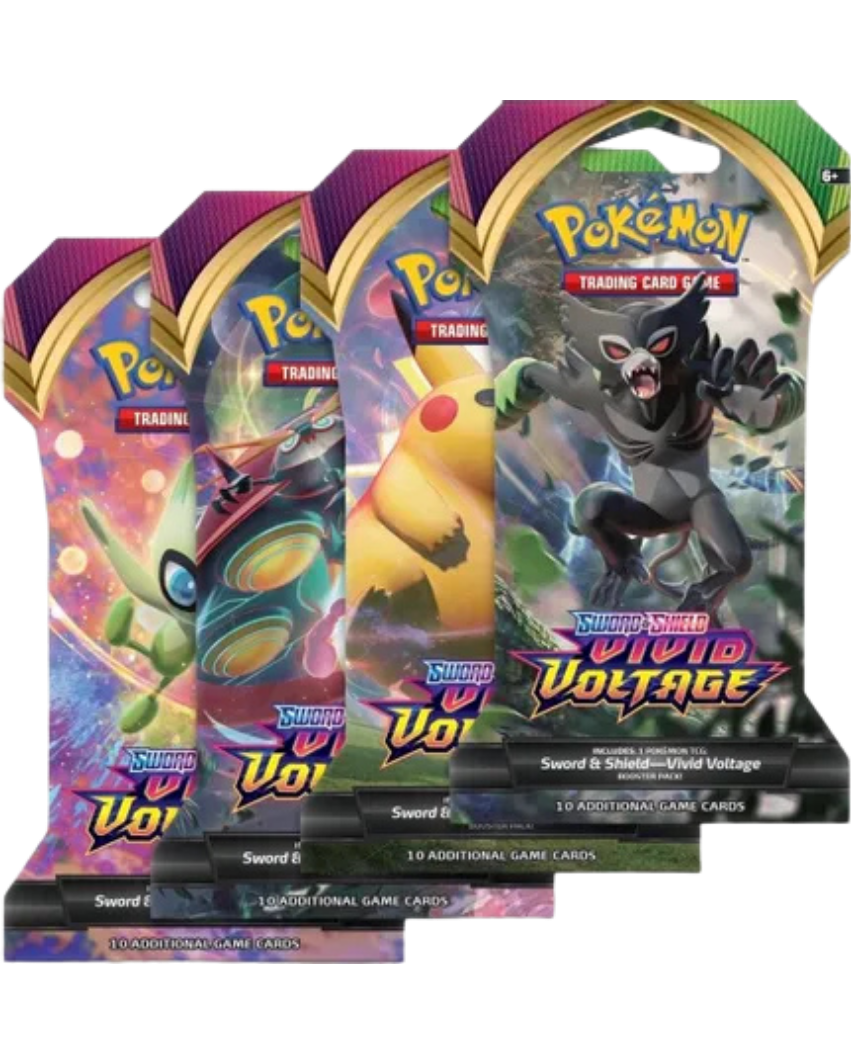 Vivid Voltage Sleeved Booster Pack Art Bundle [Set of 4]