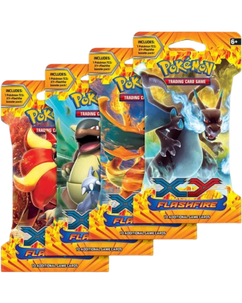 Flashfire Sleeved Booster Pack Art Bundle [Set of 4]