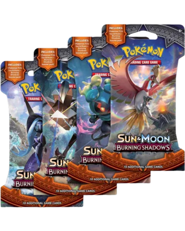 Burning Shadows Sleeved Booster Pack Art Bundle [Set of 4]