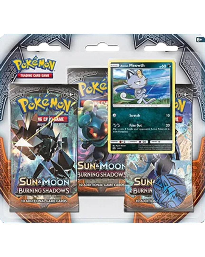 Burning Shadows 3 Pack Blister [Alolan Meowth]