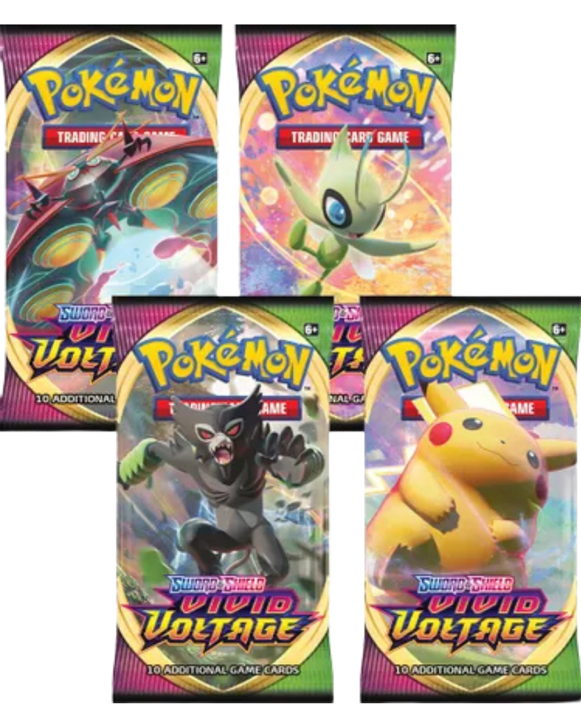 Vivid Voltage Booster Pack Art Bundle [Set of 4]