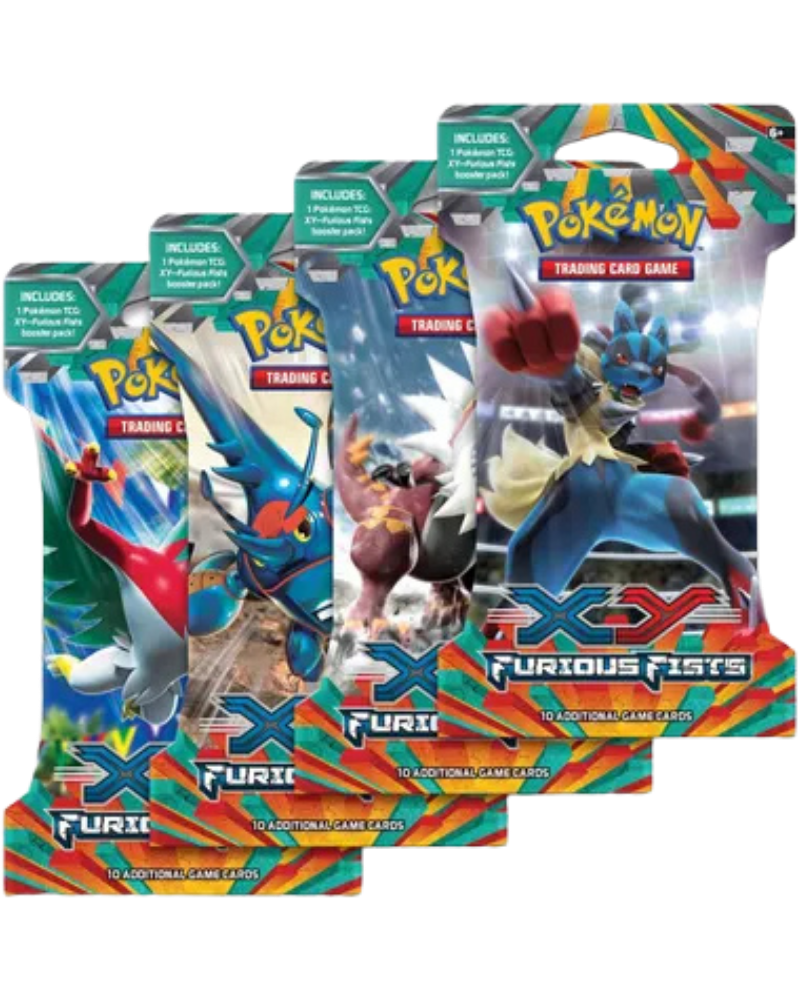 Furious Fists Sleeved Booster Pack Art Bundle [Set of 4]