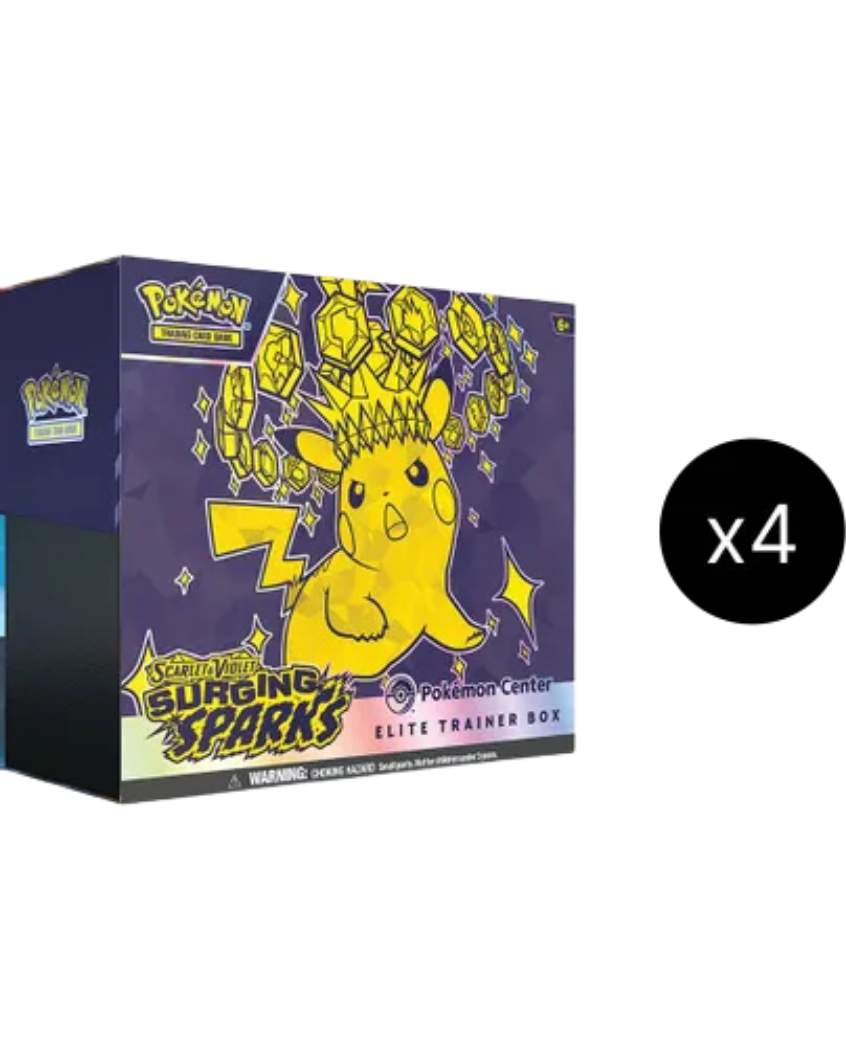 Surging Sparks Pokemon Center Elite Trainer Box (Exclusive) Case