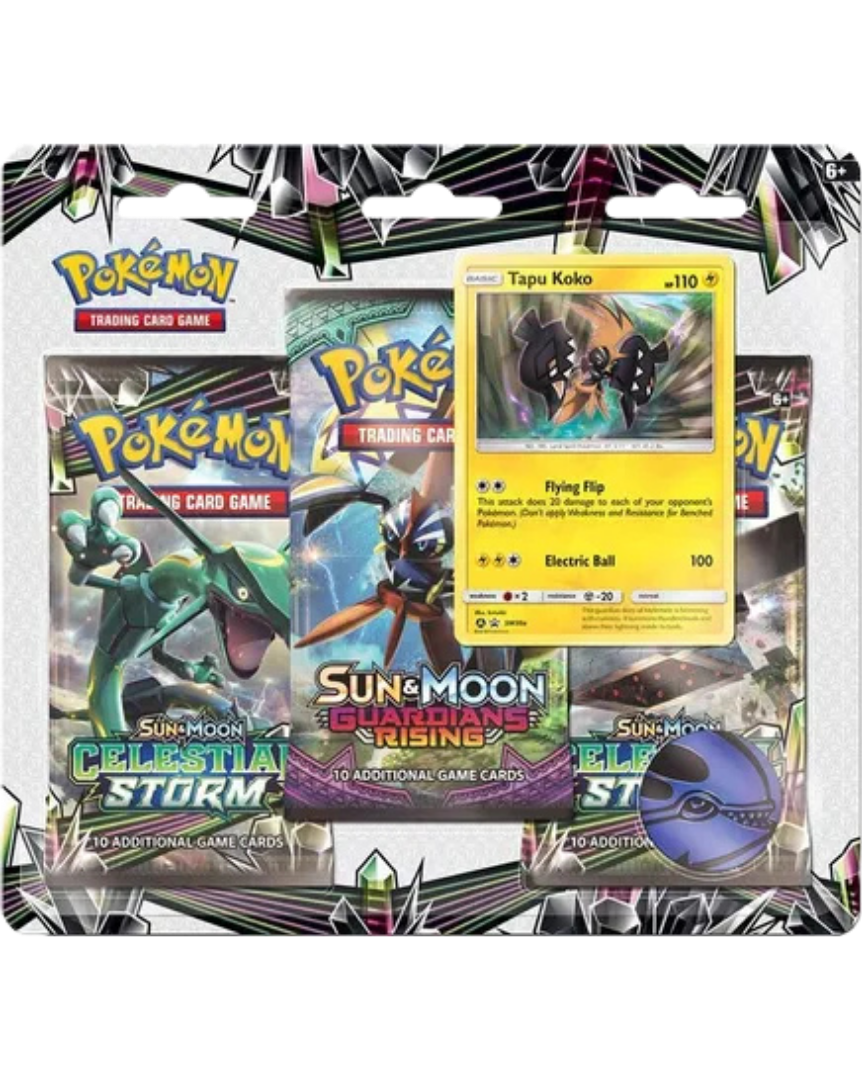 Celestial Storm 3 Pack Booster Blister [Tapu Koko]