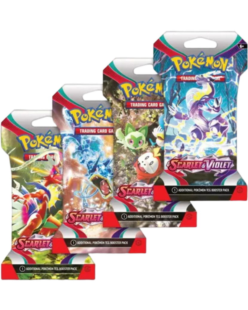 Scarlet & Violet Sleeved Booster Pack Art Bundle [Set of 4]