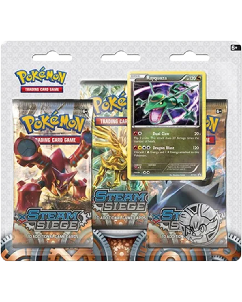 Steam Siege 3 Pack Blister [Rayquaza]