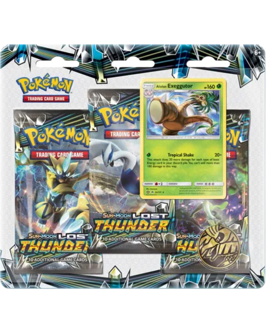 Lost Thunder 3 Pack Blister [Alolan Exeggutor]