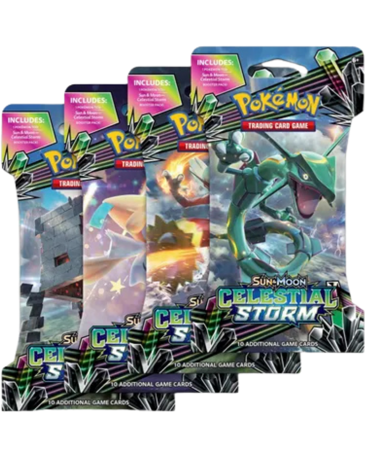 Celestial Storm Sleeved Booster Pack Art Bundle [Set of 4]