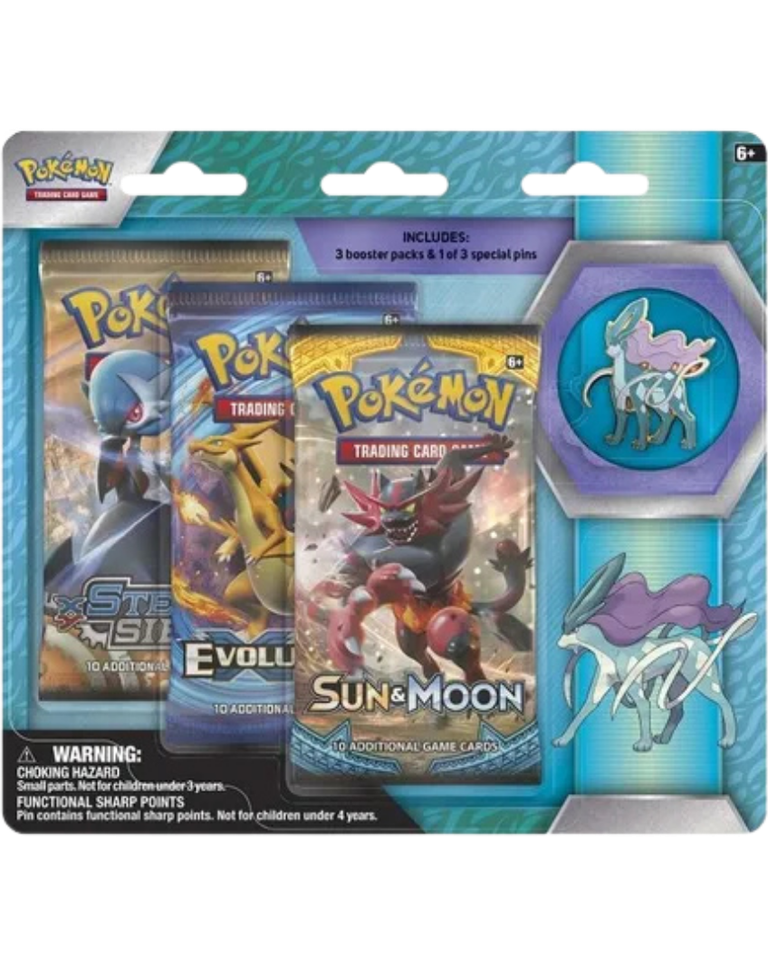Legendary Beasts Collector Pin 3 Pack Blister [Suicune]