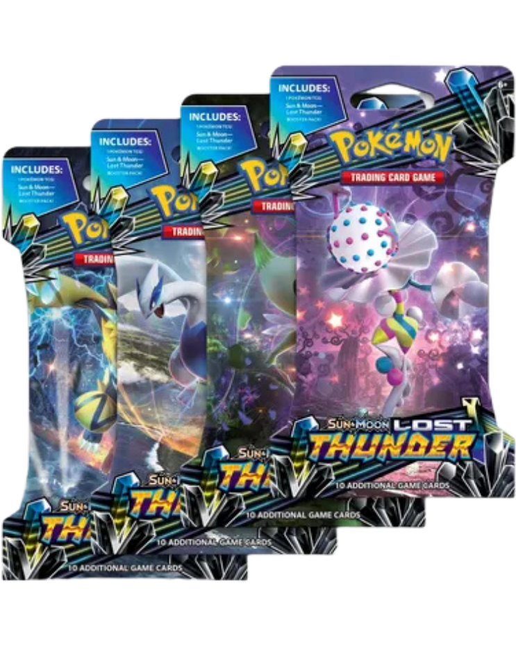 Lost Thunder Sleeved Booster Pack Art Bundle [Set of 4]