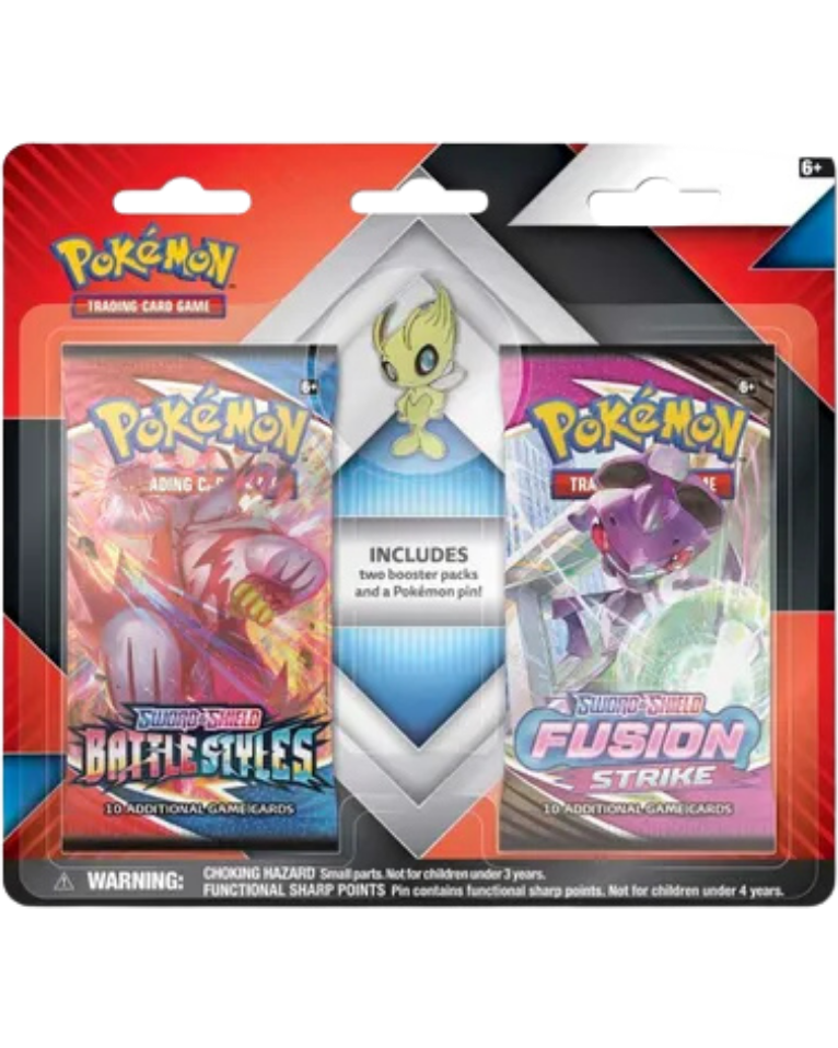 2 Booster Packs & Celebi Collector's Pin
