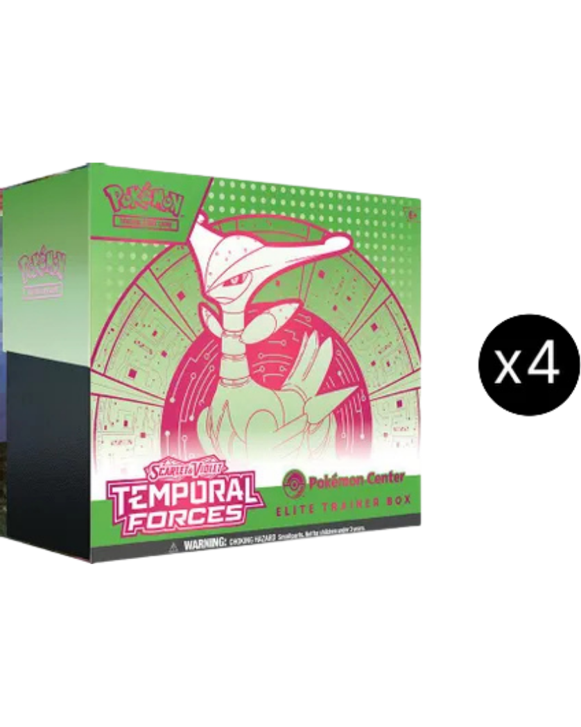 Temporal Forces Pokemon Center Elite Trainer Box Case (Exclusive) [Iron Leaves]