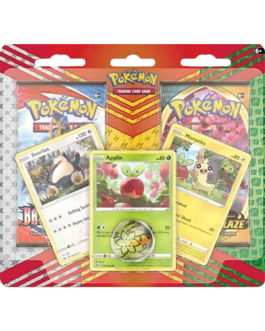 2 Pack Blister [Snorlax, Morpeko & Applin Cards]