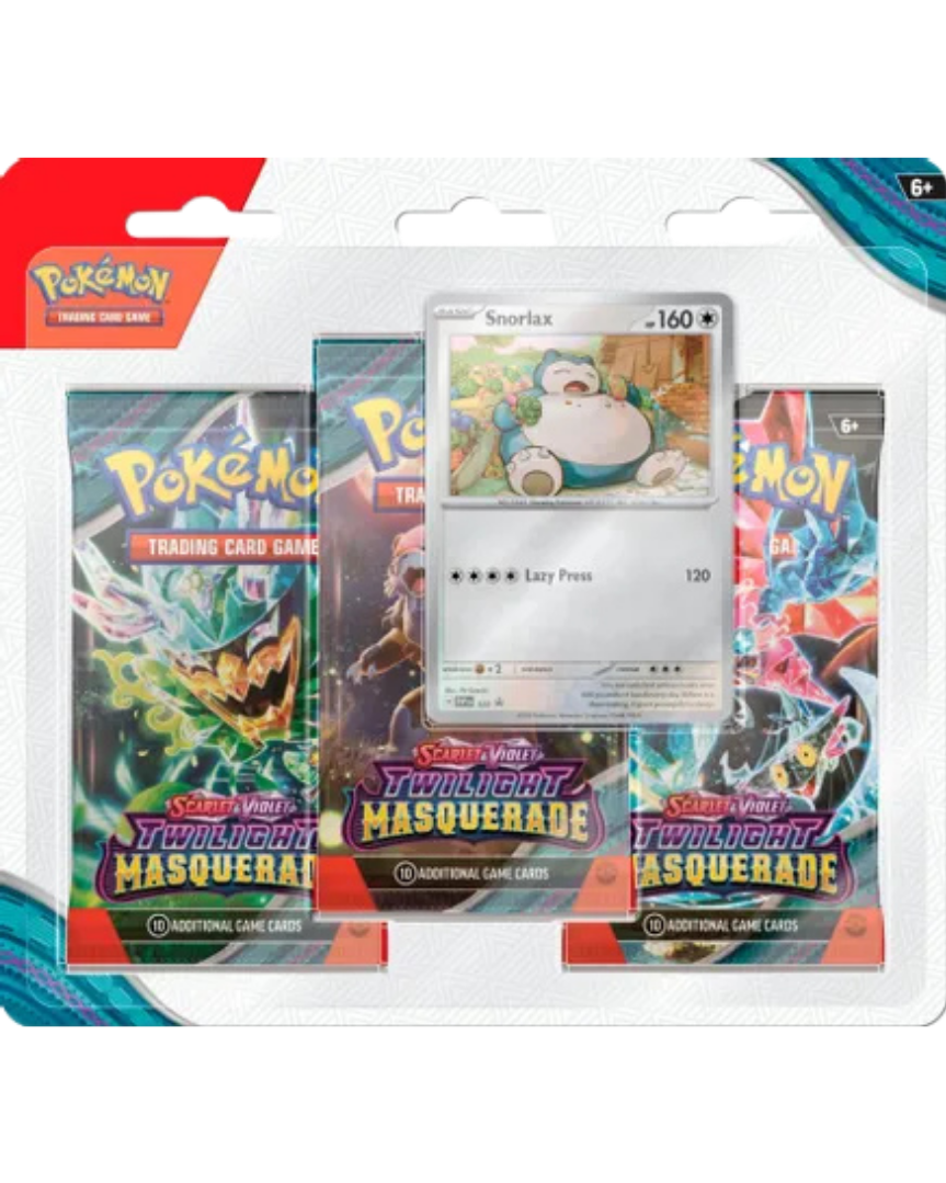 Twilight Masquerade 3 Pack Blister [Snorlax]