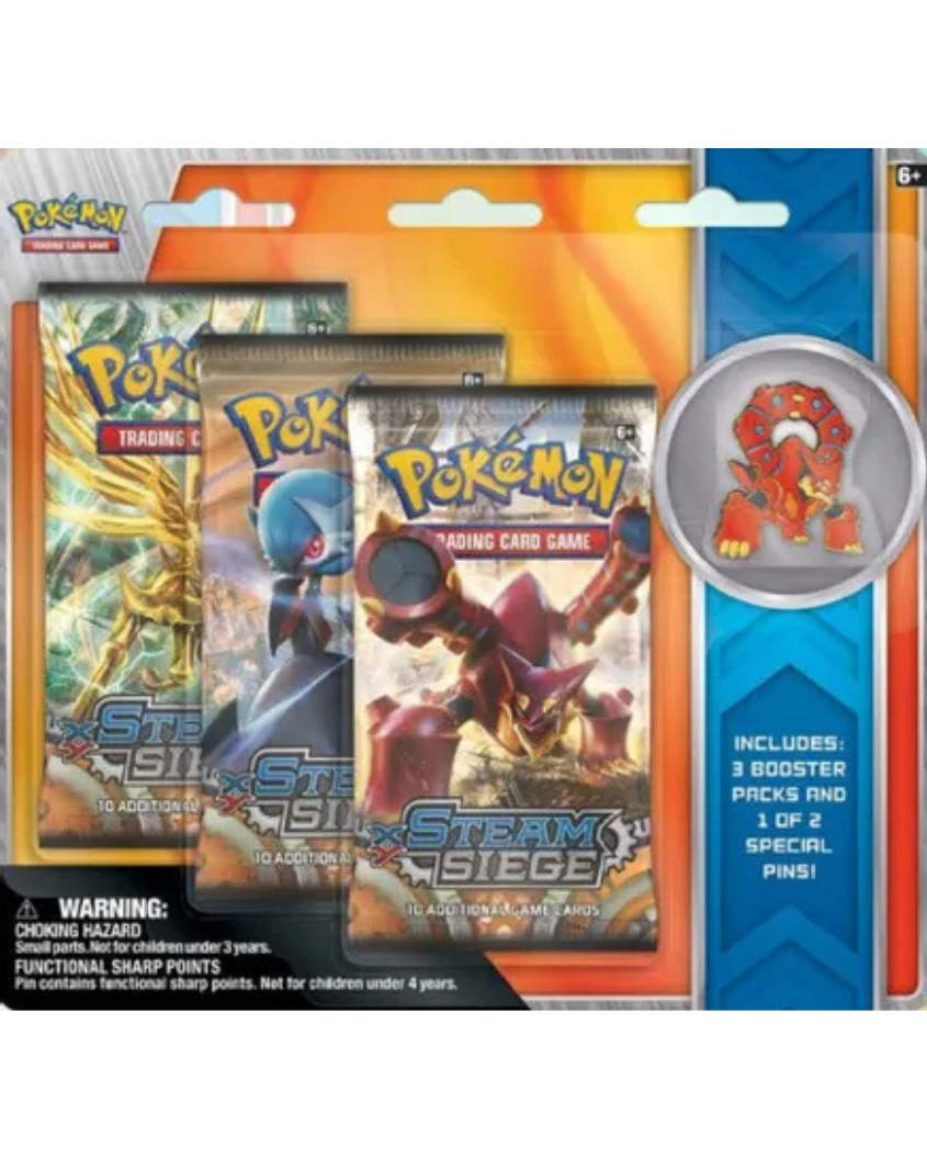 Steam Siege Collectible Pin 3 Pack Blister [Volcanion]
