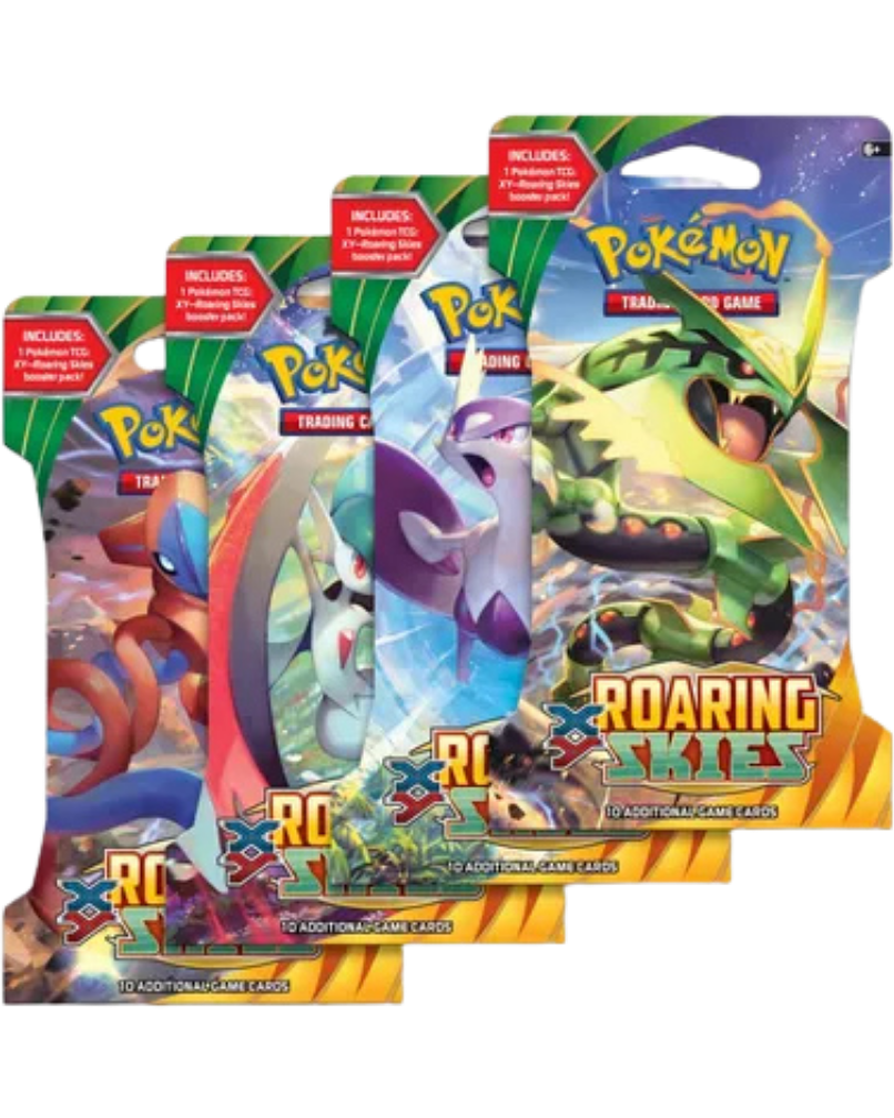 Roaring Skies Sleeved Booster Pack Art Bundle [Set of 4]